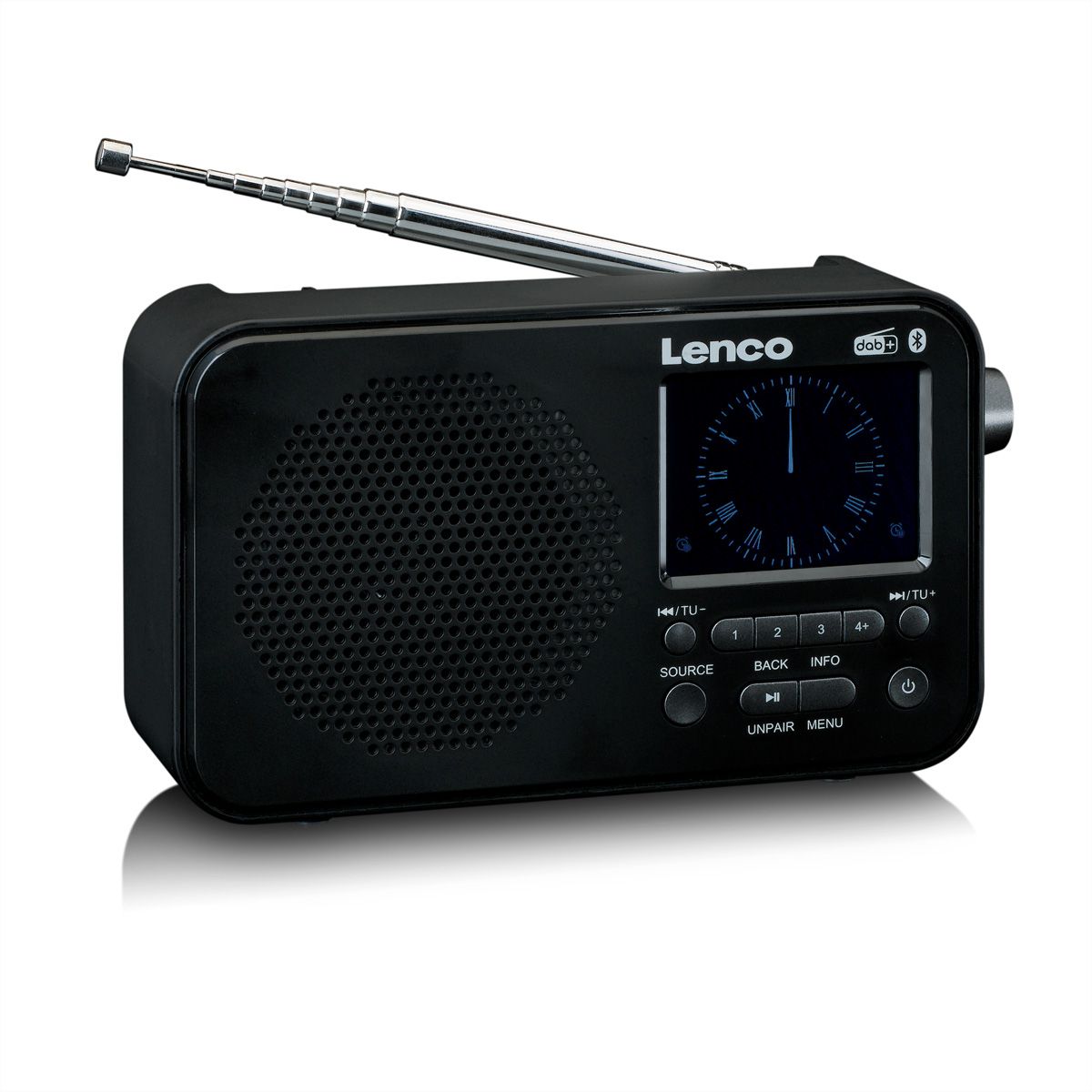 Lenco DAB+ Radio PDR-036BK, noir
