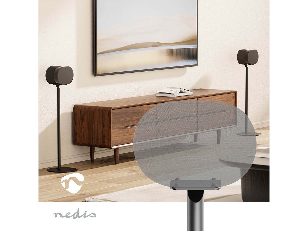 Nedis Lautsprecherständer für Sonos Era300 schwarz, Ständer, 5 kg, Kabelmanagement