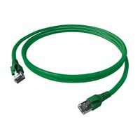 EasyLan FlexBoot Patchkabel Cat.6A, S/FTP, grün, 0,5 m