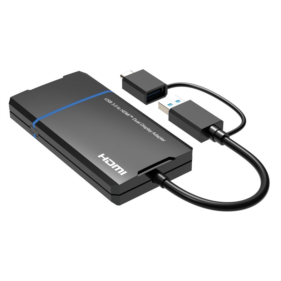 VALUE Adaptateur Display USB A+C vers 2x HDMI