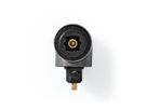 Nedis Toslink Winkel Adapter, 90° abgewinkelt, ST/BU, grau
