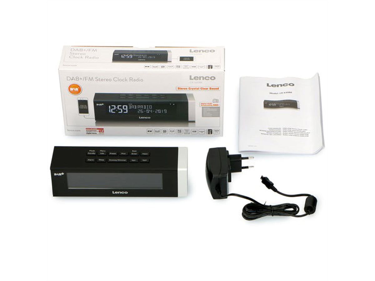 Lenco DAB+/FM CR-630BK, LCD Display