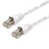 TELEGÄRTNER Cordon S/FTP, Cat.6A, LSOH, blanc, 1,5 m