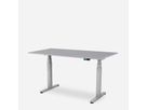 WRK21 Schreibtisch Work 180 x 80 cm, Höhenverstellbar, Grau Uni / Grau