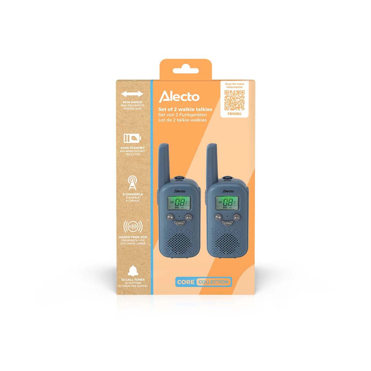 Talkie-walkie Alecto FR10BU, Bleu denim