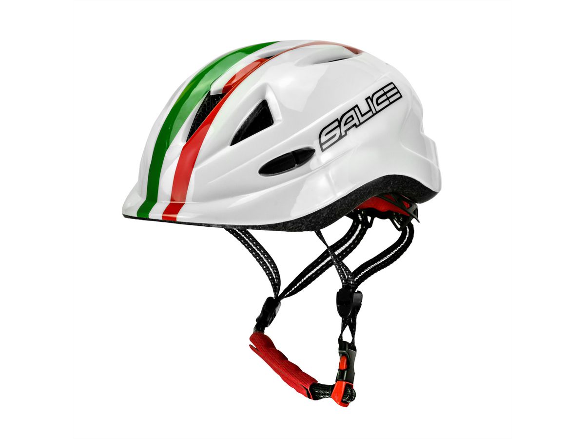 Salice Occhiali Casque de vélo Junior, L-XL 46-54, White ITA