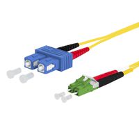 METZ CONNECT OpDAT cordon de brassage, SC-D/LC-D APC OS2, 2 m