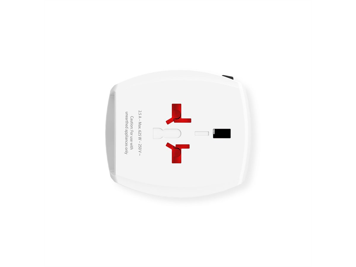 Skross MUV USB A/C Reiseadapter mit USB, Weltweit