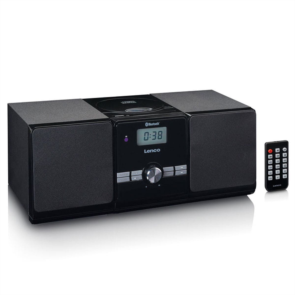 Lenco Chaîne Hi-Fi MC-030BK noir, CD, MP3, BT, USB, RC