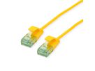 ROLINE RM Cordon Data Center UTP Cat.6A (Classe EA), slim, jaune, 1,5 m