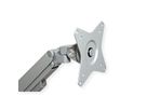 ROLINE Support double LCD, vérin à gaz, 5 articulations, fixation sur bureau, 17-23", jusqu'à 2x 9 kg, argent