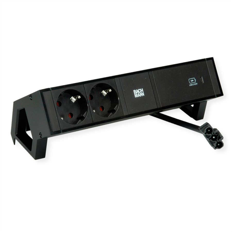 BACHMANN DESK2 2x contact de protection USB C