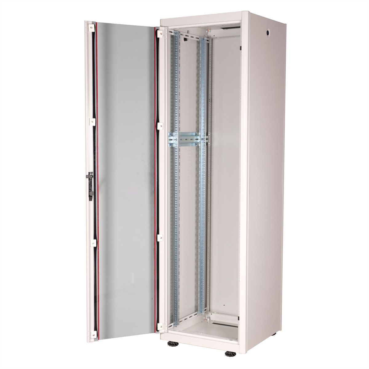 ROLINE 19-Zoll Netzwerkschrank Basic 42 HE, 600x600 BxT Glastür grau