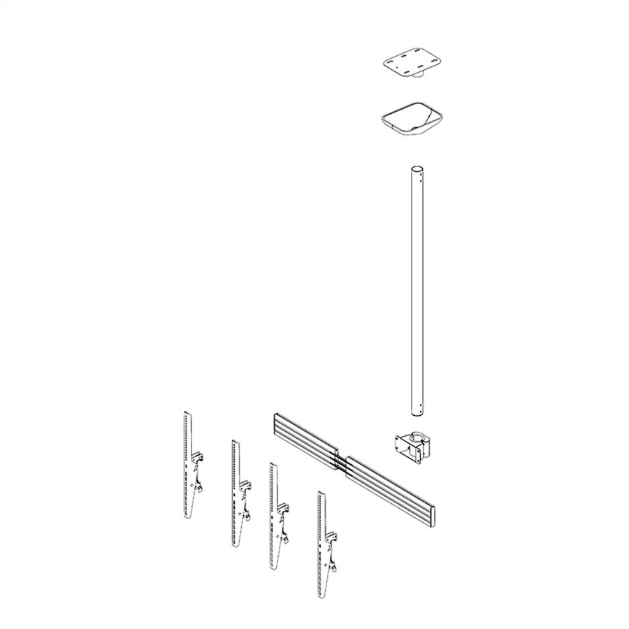 Hagor Deckenhalterung CPS D2P 46-65"