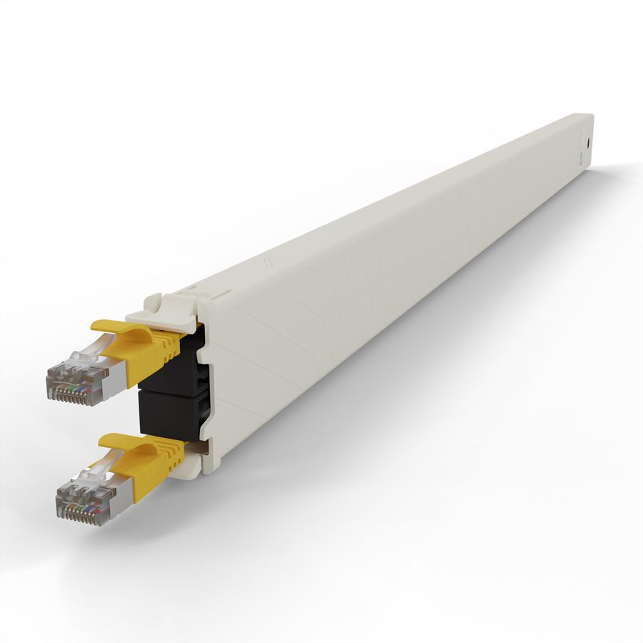 patchbox.one Cassette 30RU STP jaune Cat.6a 1,8 m