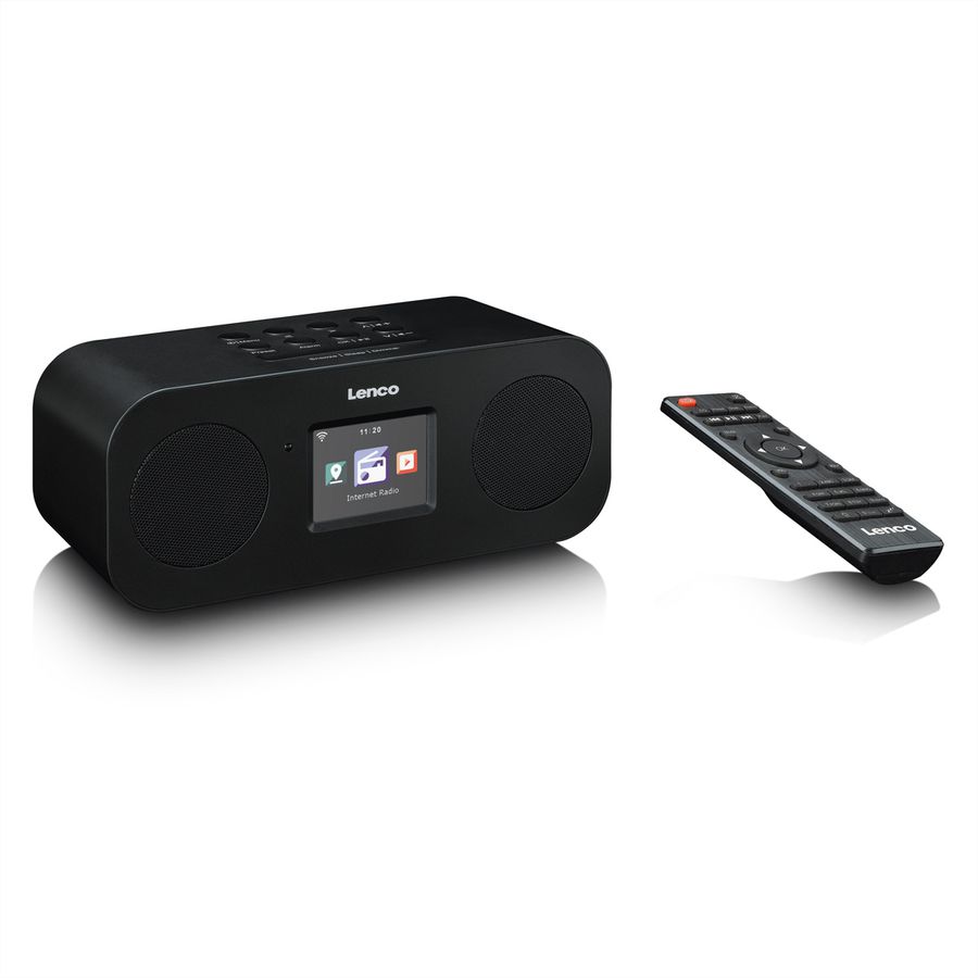 Lenco Radio Internet DAB+ DIR-121BK, Color Display 2,4", WLAN
