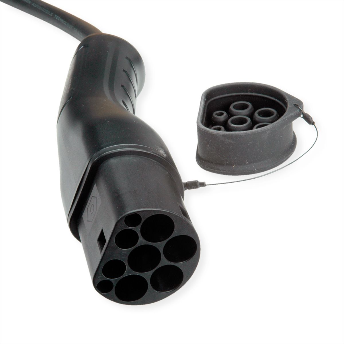 ROLINE E-Auto Ladekabel Typ2, 1-phasig, 250VAC (1P+N+E), 32 A, 7,4 kW, 7,5 m