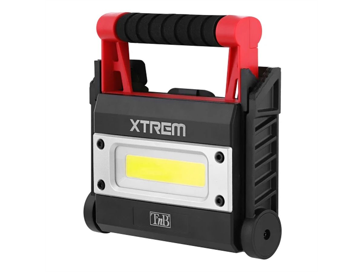T'nB Projecteur Xtremework 1000 lumens 4 modes, 12W, powerbank intégré