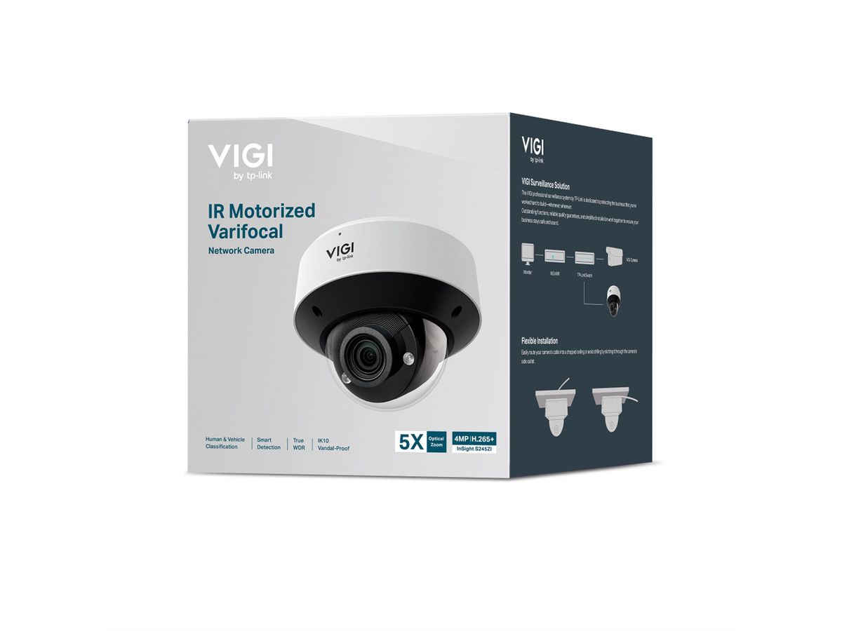 TP-Link VIGI InSight S245ZI Dome-Caméra 4 MP, 29.6-102°, IR-LED 60m