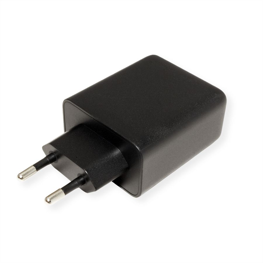 VALUE Chargeur USB, 3 ports, (2x C+ 1x A), 65W, technologie GaN