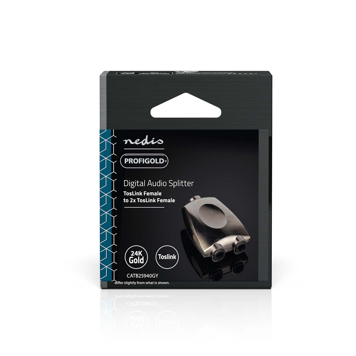 Nedis Toslink Adapter, Splitter, BU/BU, grau