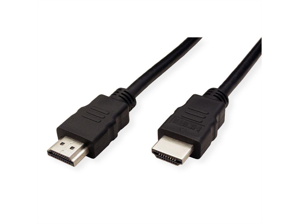 ROLINE GREEN HDMI High Speed Kabel mit Ethernet, TPE, schwarz, 2 m