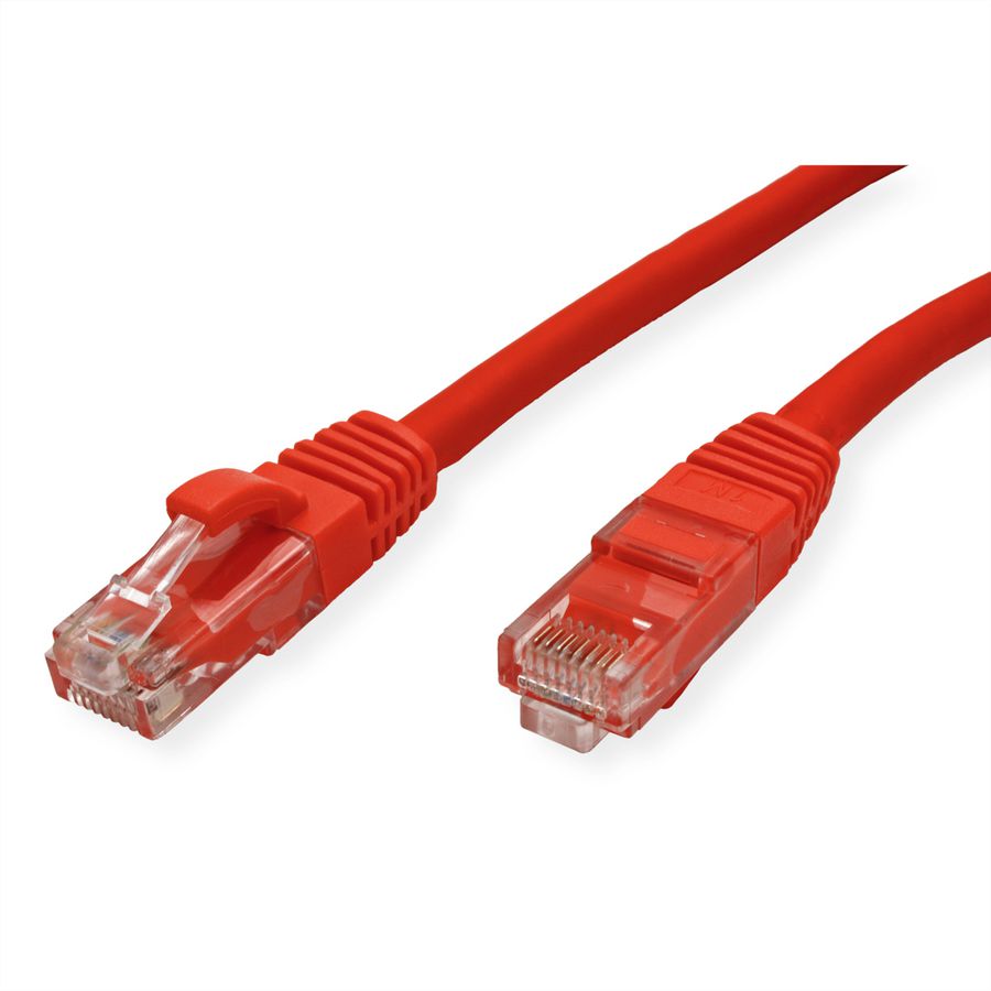 Cordon VALUE Cat.6 (Classe E) UTP LSOH, rouge, 0,5 m