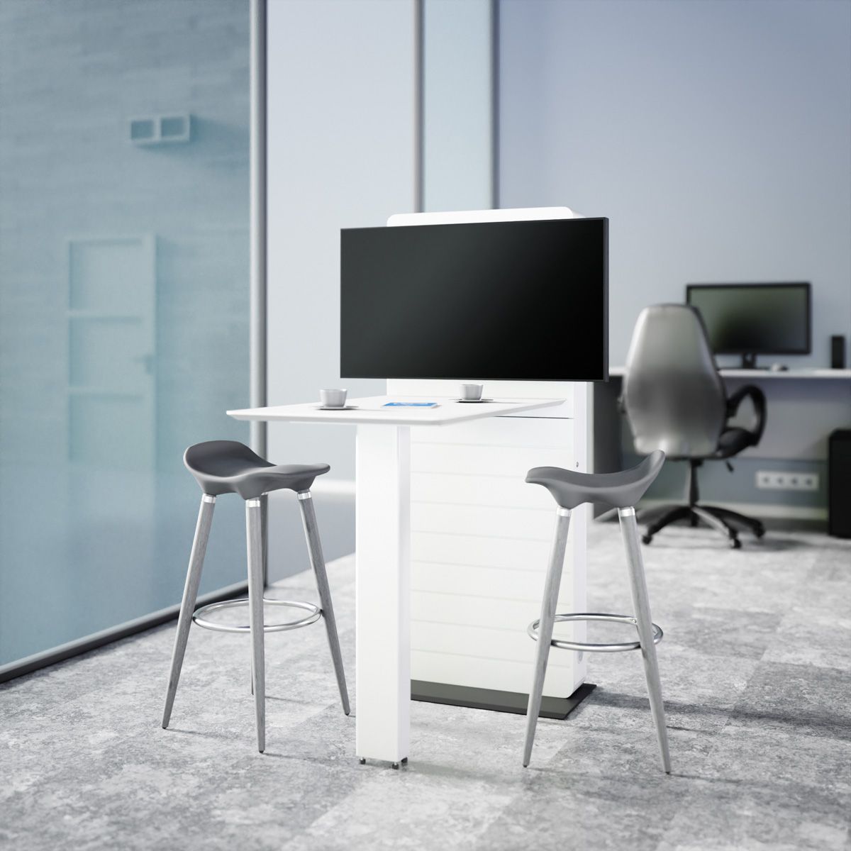 Hagor Panneau média CON-Line FS Table, table haute incluse, 32 - 55".