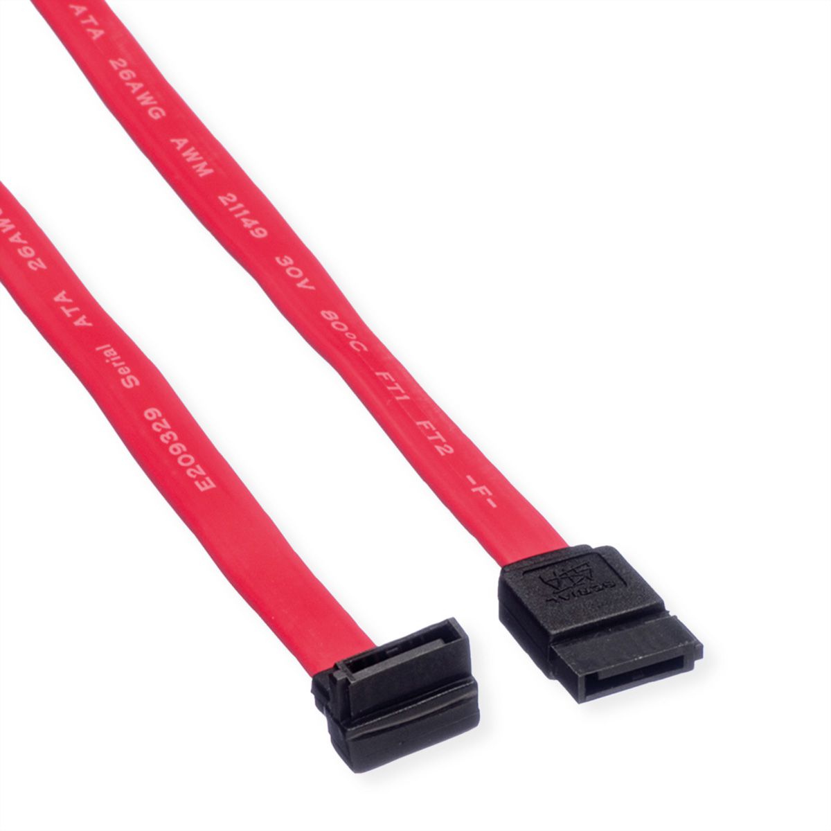 ROLINE Internes HDD-Kabel SATA 3.0 Gbit/s, gewinkelt, 0,5 m
