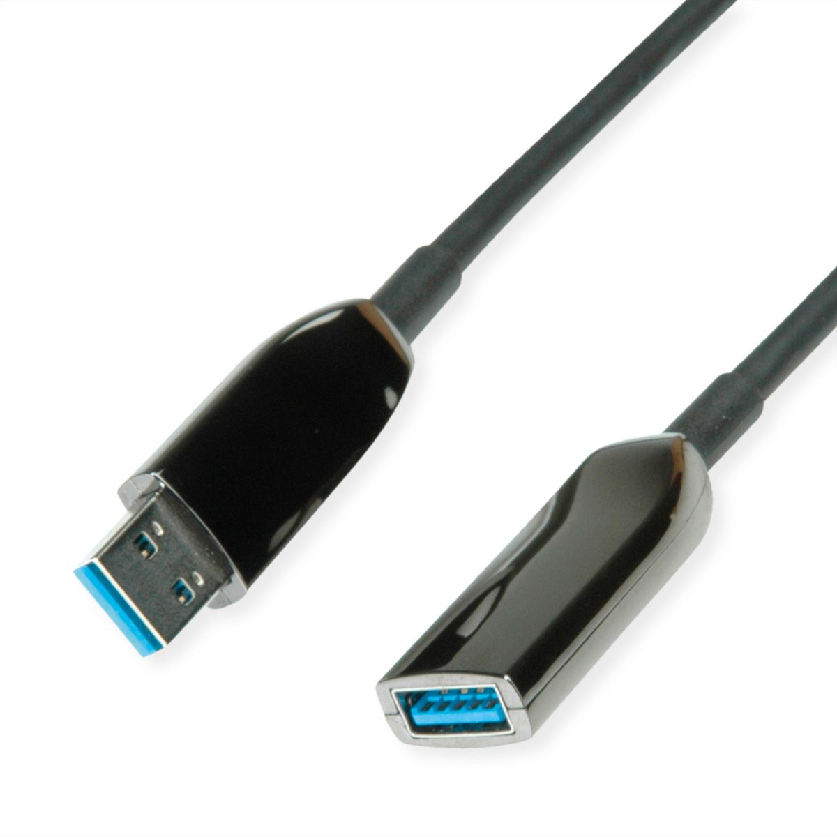 ROLINE Rallonge USB 3.2 Gen 1, AOC, noir, 15 m