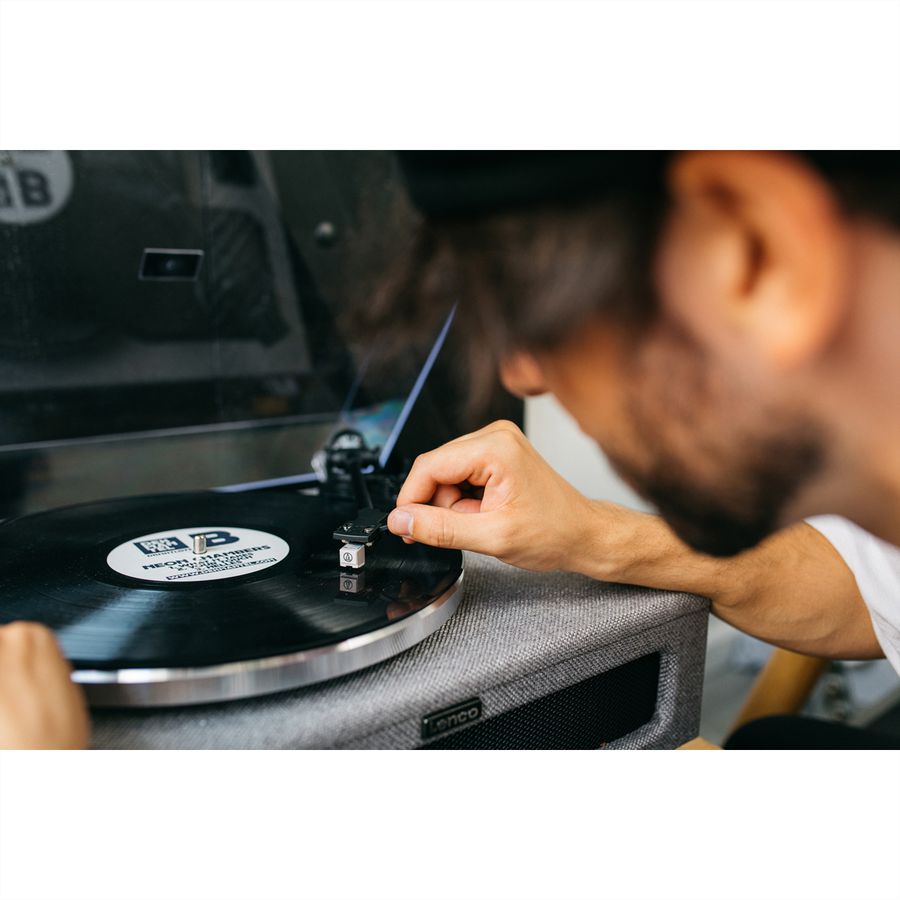 Platine vinyle Lenco LS-440, Gris