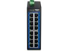 TRENDnet TI-G160 16-Port Gigabit Switch Industrial, DIN-Rail