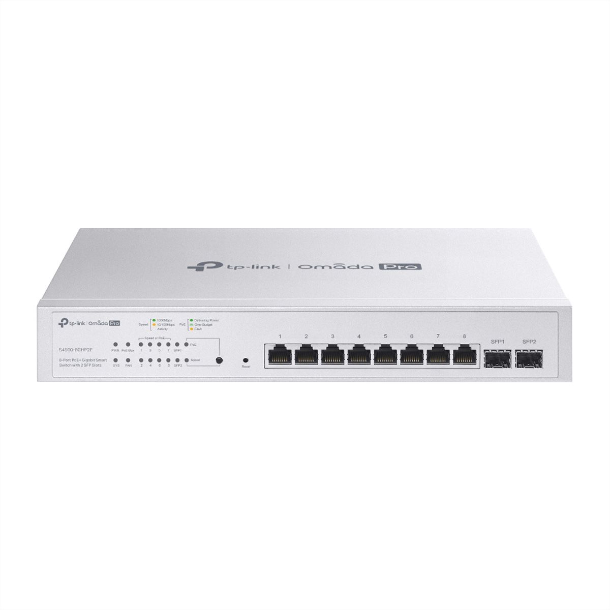 TP-Link Campus Switch S4500-8GHP2F, 8x1G PoE 2xSFP Managed Switch