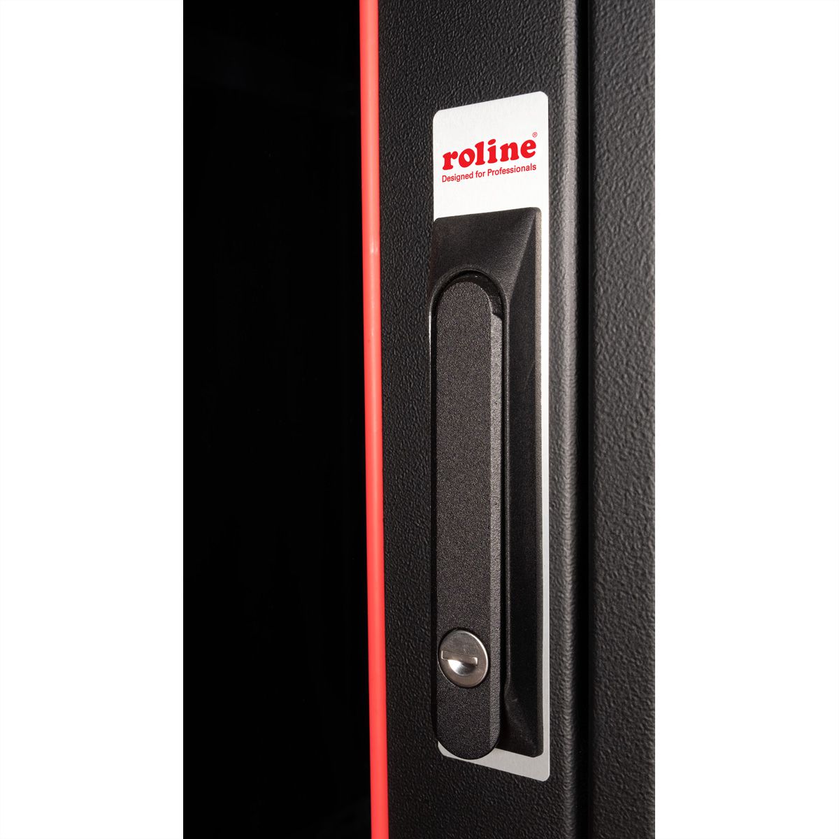 ROLINE 19-Zoll Netzwerkschrank Basic 42 HE, 600x600 BxT Glastür schwarz