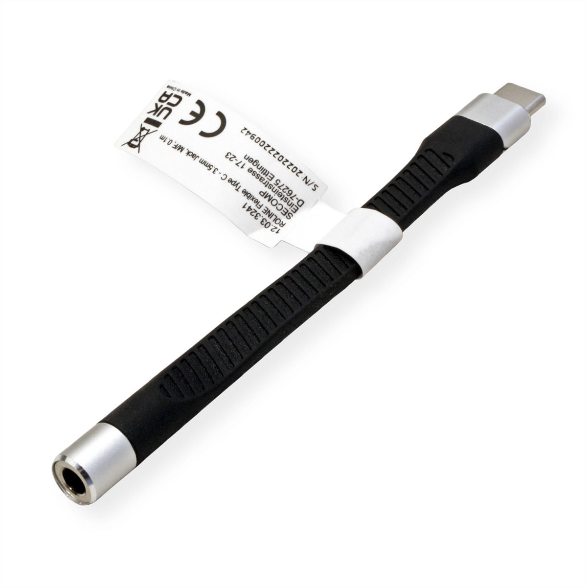 ROLINE Adaptateur Type C - 3,5mm Audio, M/F, 0,1 m