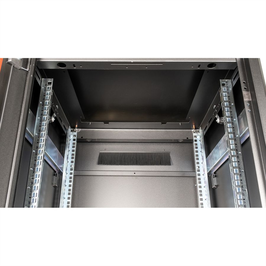 ROLINE 19-Zoll Netzwerkschrank Pro 32 HE, 600x600 BxT Glastür schwarz