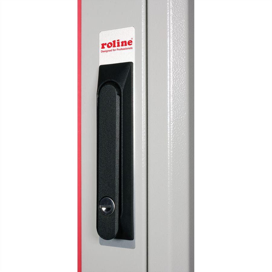 ROLINE 19-Zoll Netzwerkschrank Pro 22 HE, 600x800 BxT Glastür grau
