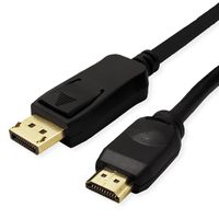 VALUE DisplayPort Kabel DP - UHDTV, ST/ST, schwarz, 1 m