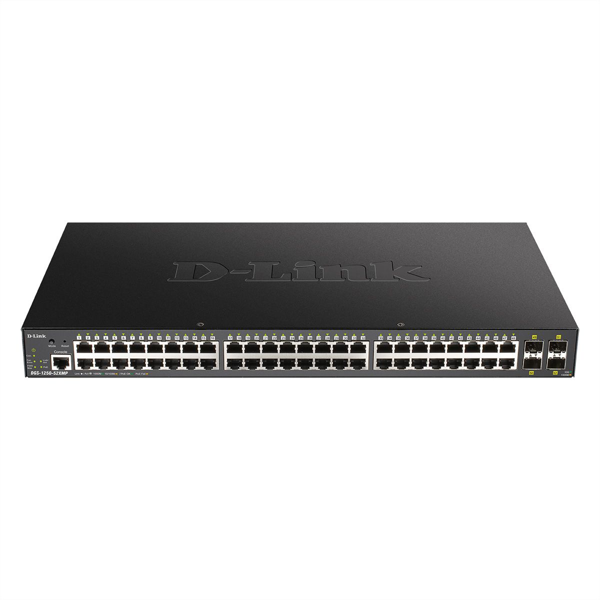 D-Link DGS-1250-52XMP Gigabit Switch PoE 52-Port Smart Managed PoE+ 4x 10G