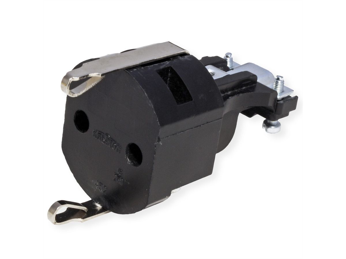 BACHMANN Vollgummikupplung schwarz, Knickschutz montierbar