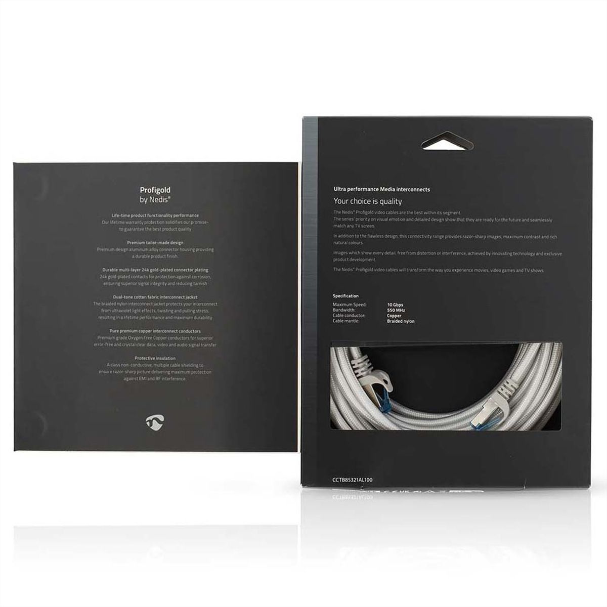 Nedis Patchkabel Cat.6A S/FTP, weiss, 10m
