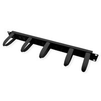 VALUE 19-Zoll-Frontplatte 1HE mit 5 Kabelösen, schwarz