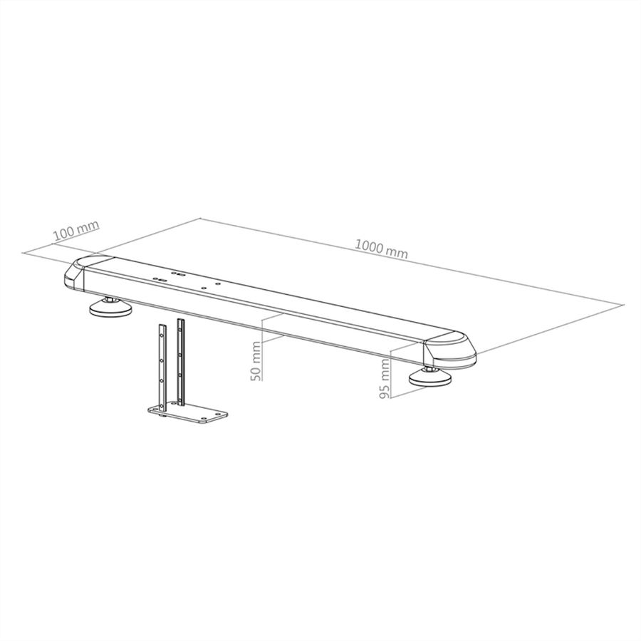 Hagor Pieds réglables CPS - Single Leveling Feet                     , noir