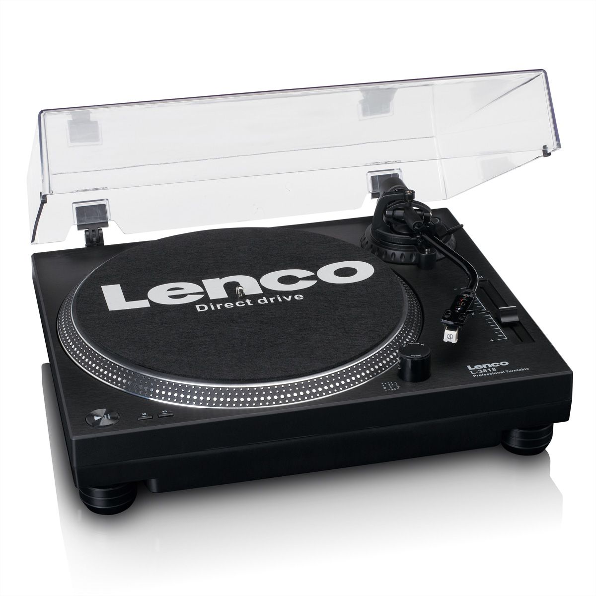 Platine vinyle Lenco L-3818BK, Noir