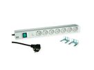 BACHMANN 19" 1UH 7xCEE7/3 1xSPD-Plus 1xcommutateur 2,0m CEE7/7