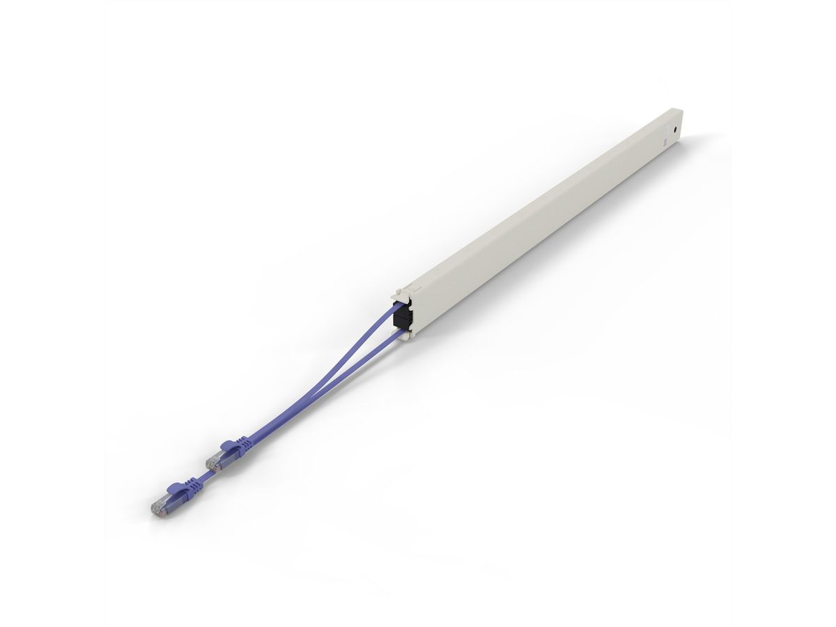 patchbox.one Cassette 46RU UTP noir Cat.6a 2,5 m