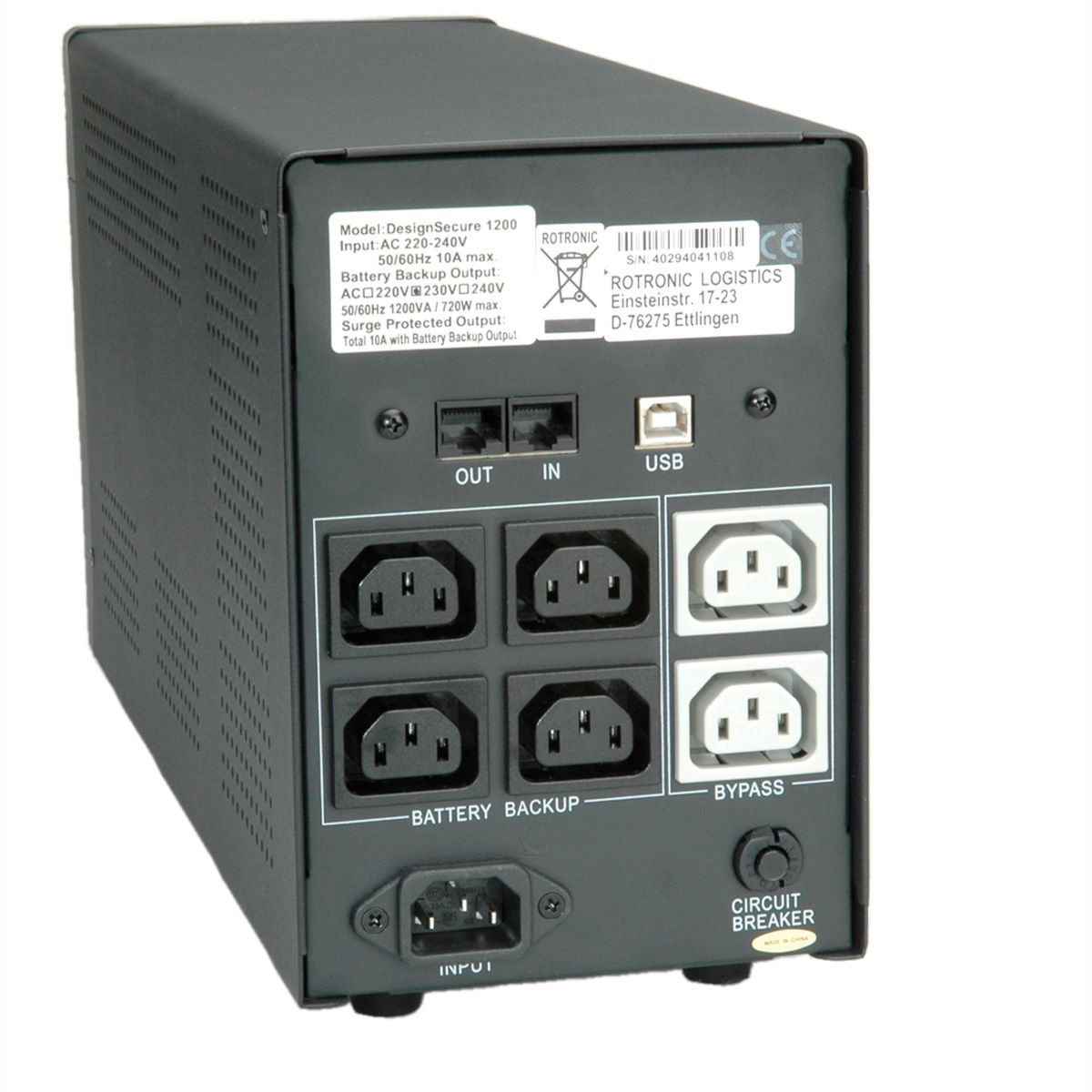 ROLINE DesignSecure 1200 - Line Interaktive USV