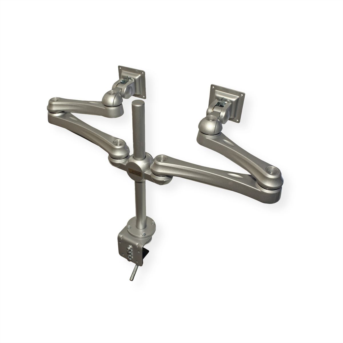 ROLINE Bras LCD double, 4 articulations, fixation sur bureau