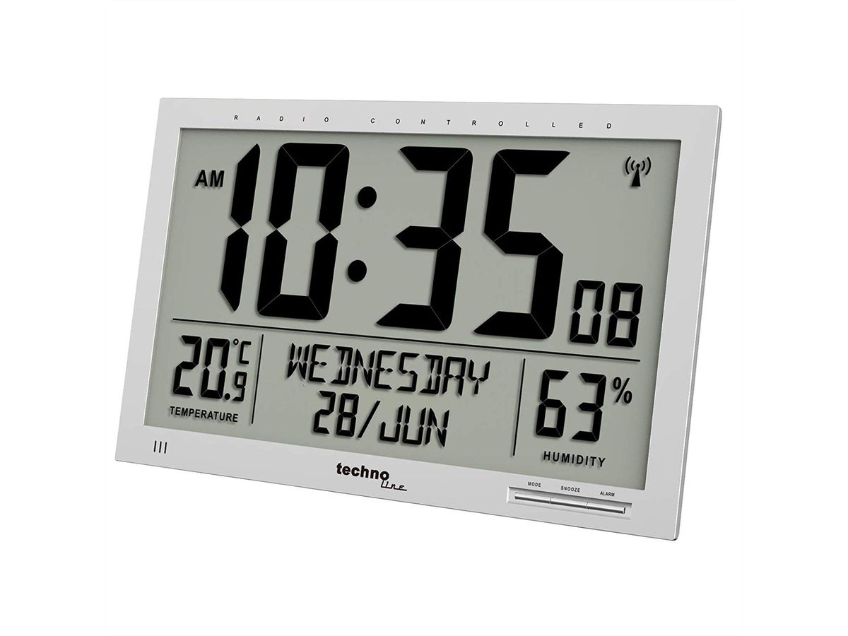 TechnoLine horloge murale WS8013 blanc