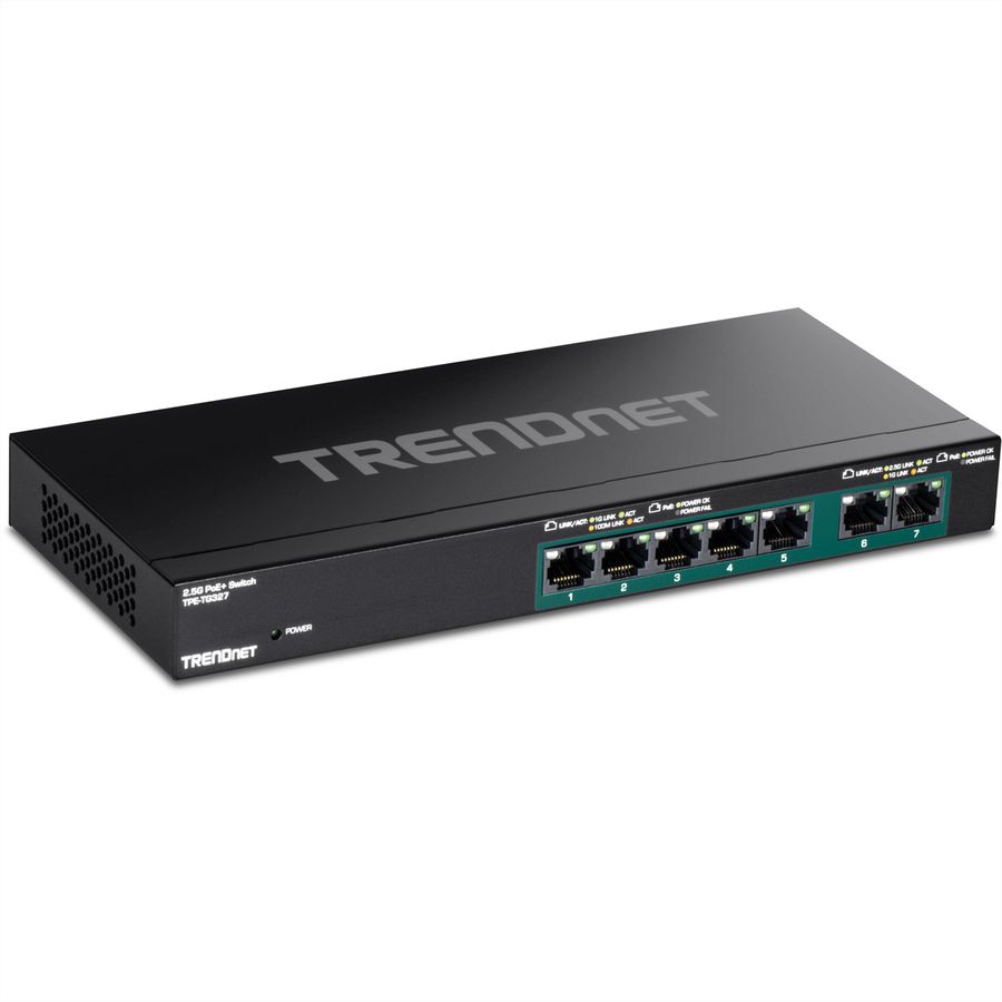 TRENDnet TPE-TG327 Switch PoE+ Multi-Gigabit à 7 ports